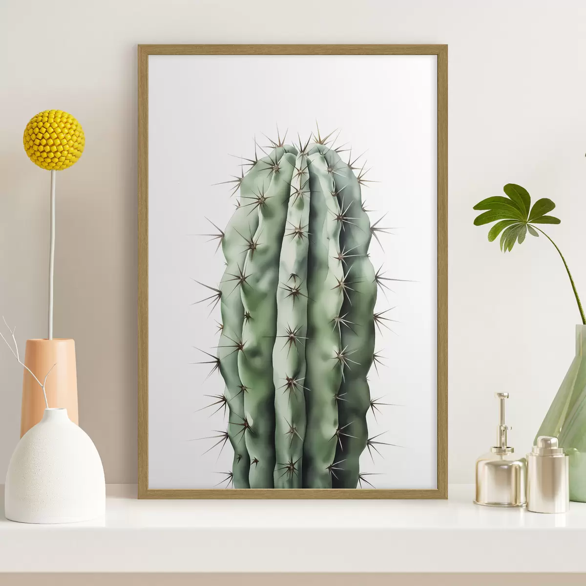 Poster Acquerello imitazione cactus f42961