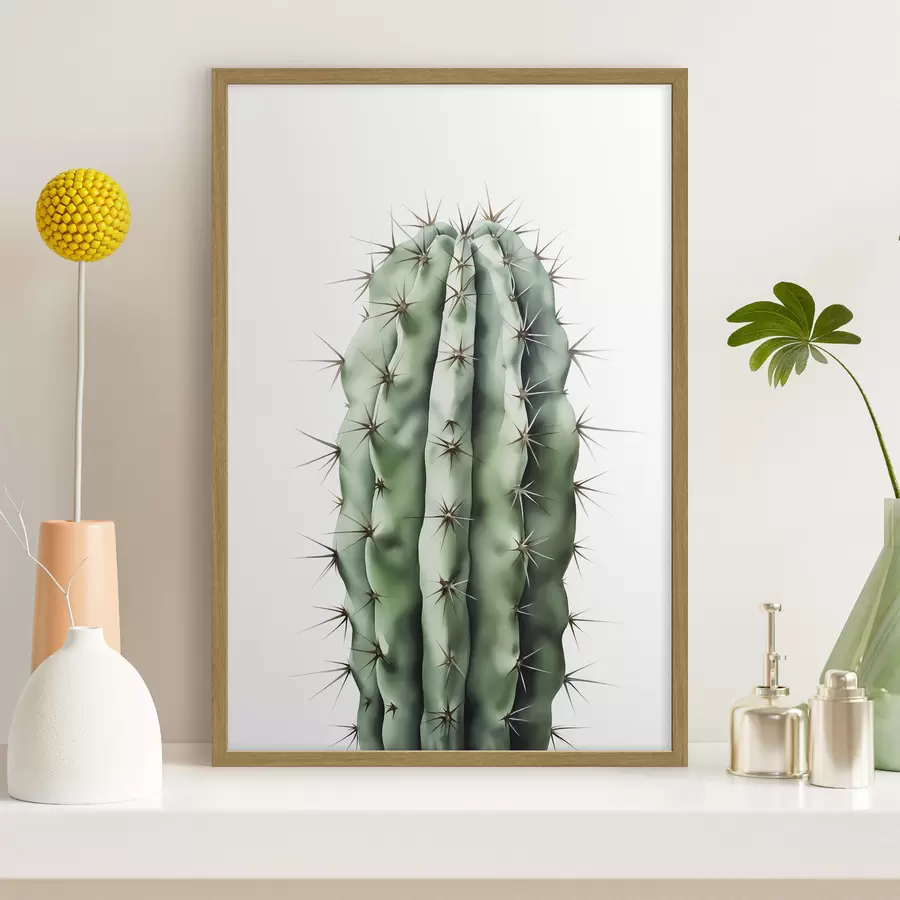 carta da parati Acquerello imitazione cactus nr. f42961