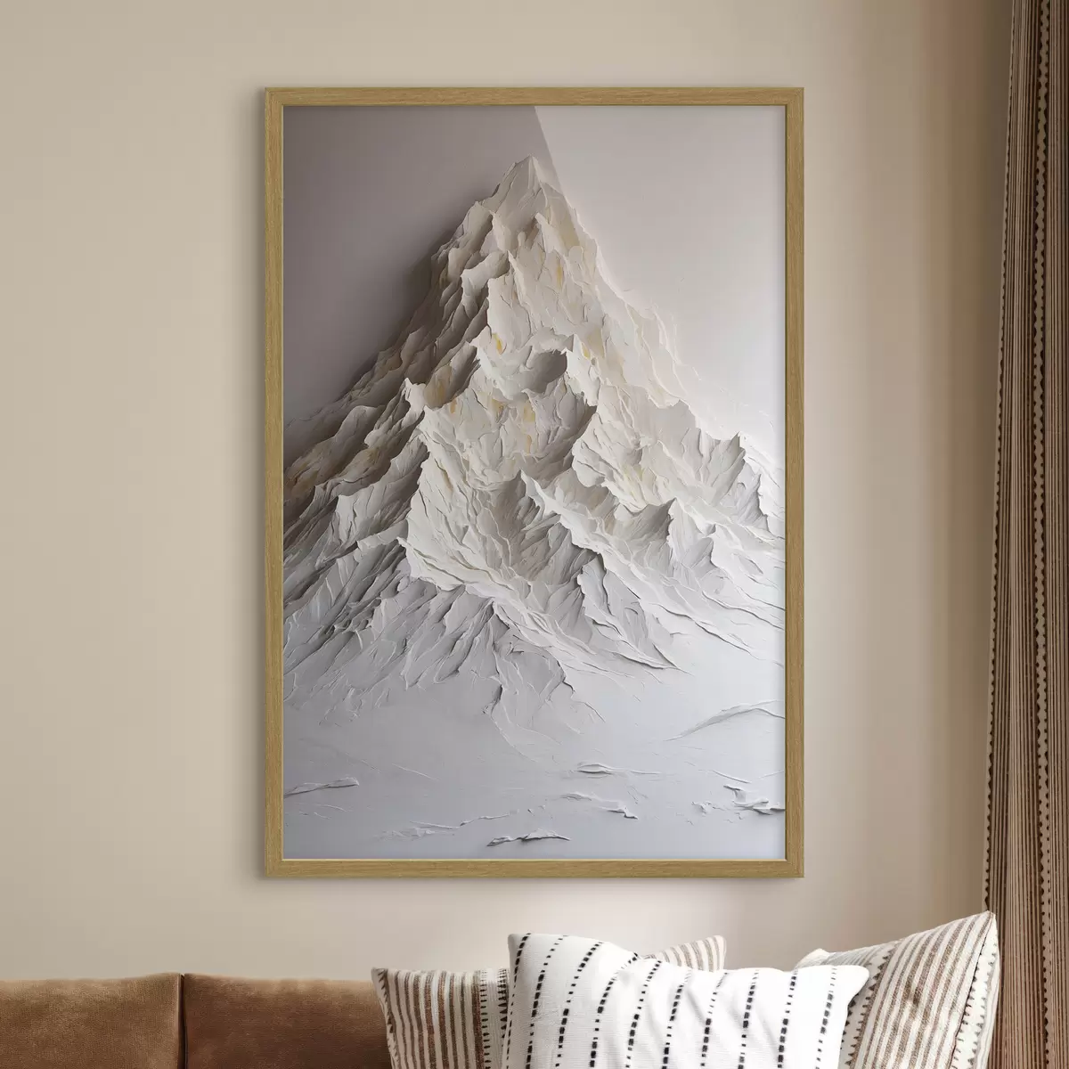 Poster montagna in stile pittura ad olio f42760