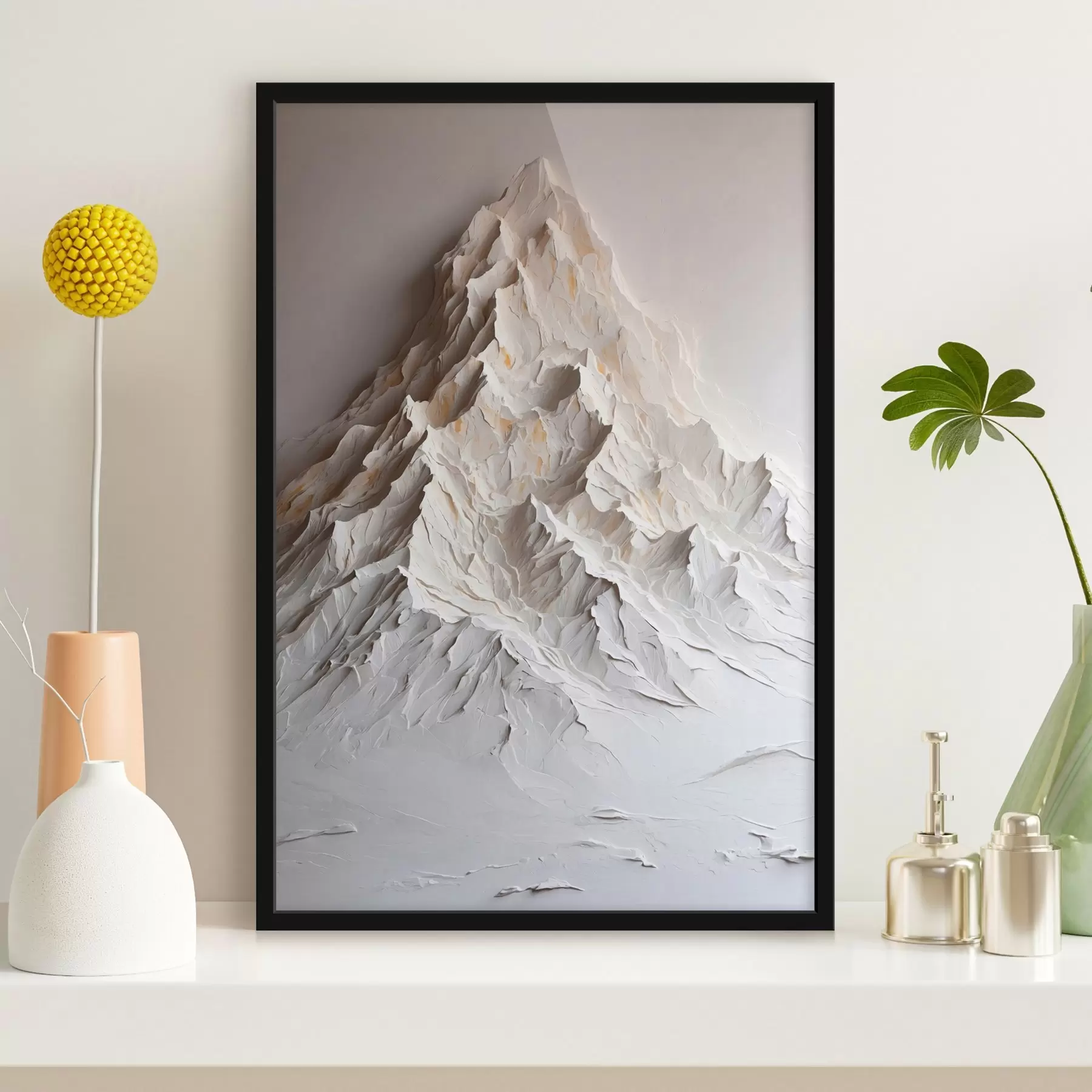 carta da parati montagna in stile pittura ad olio nr. f42760