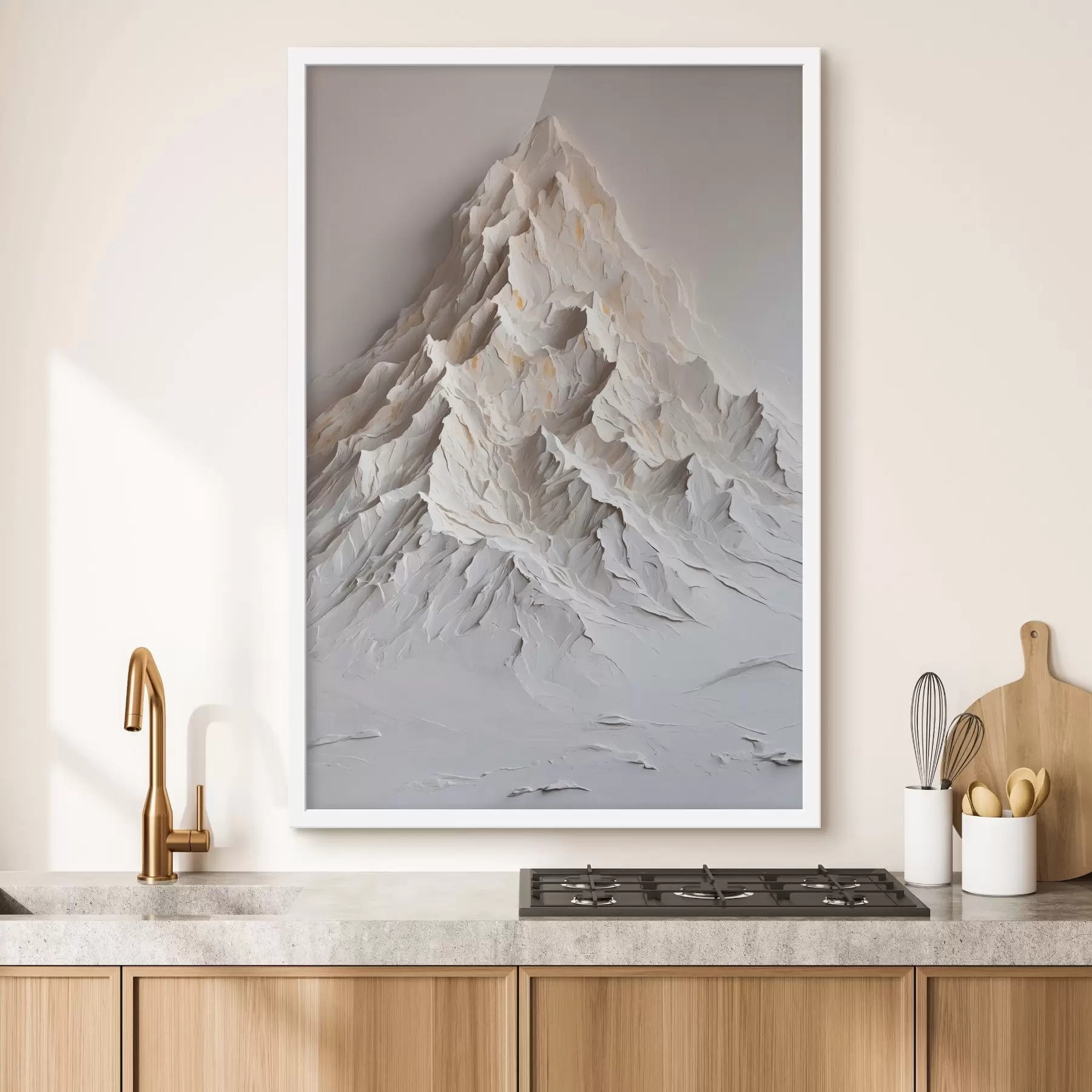 carta da parati montagna in stile pittura ad olio nr. f42760