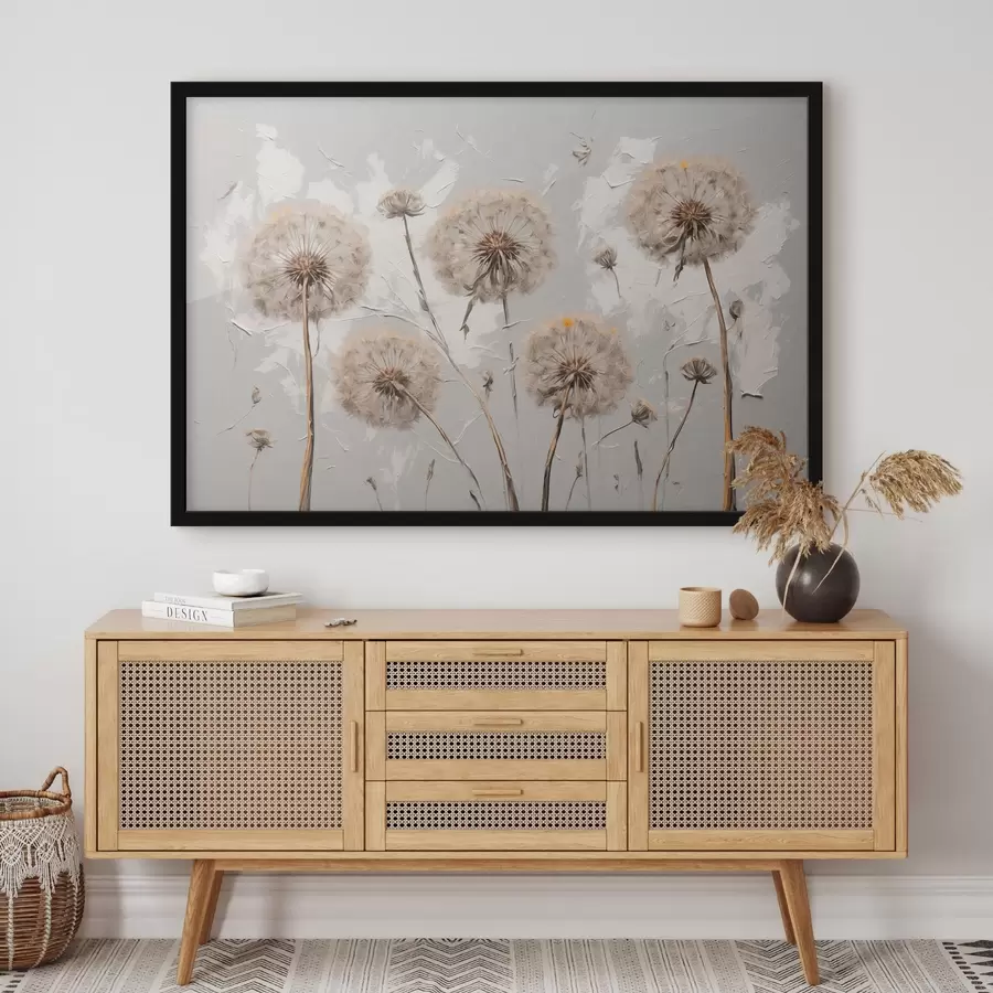 carta da parati Il dente di leone in stile pittura acifilica nr. f42762