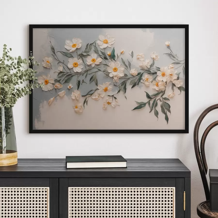 carta da parati Flussi bianchi e lasciati sul bianco e sul ritrovato gfay nr. f42764