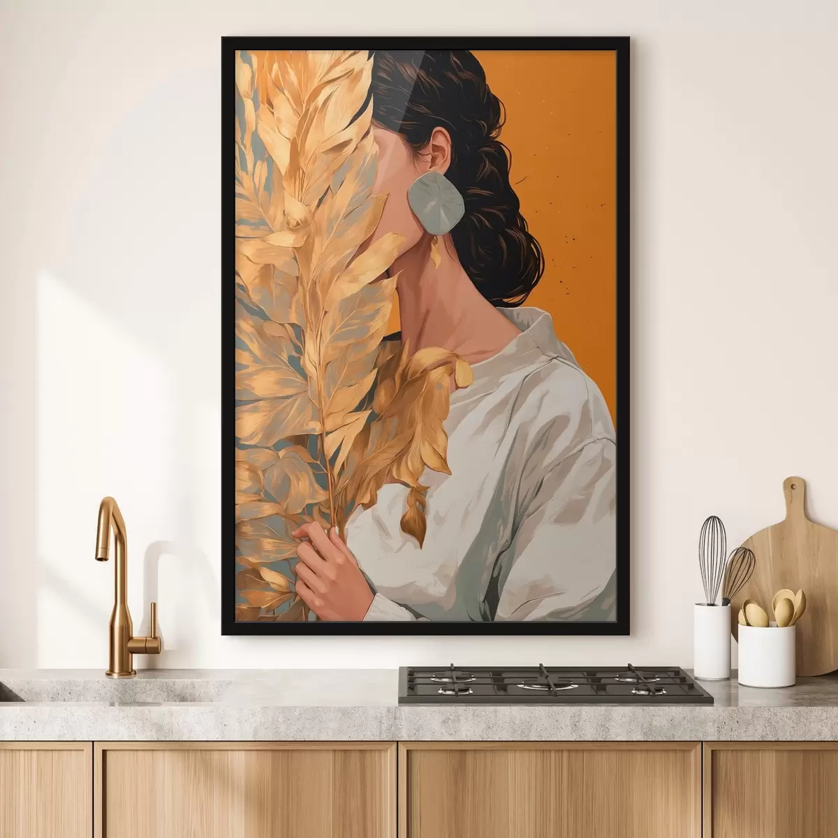 Poster Gifl con foglia tfopica f42765