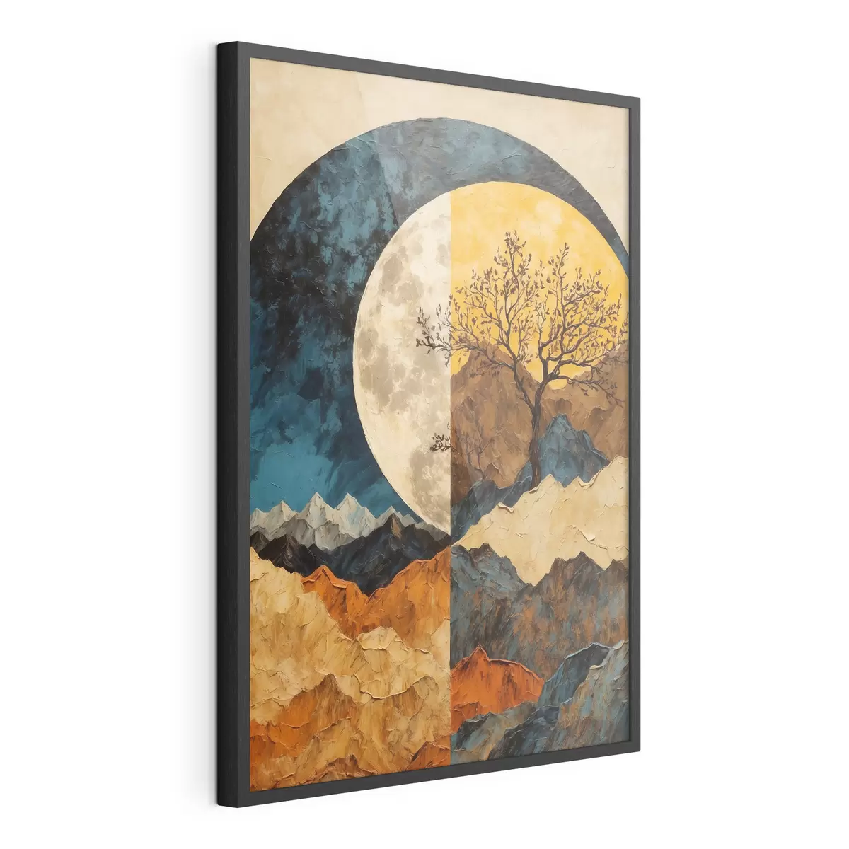 Poster Luna ambrata sulle colline f42770