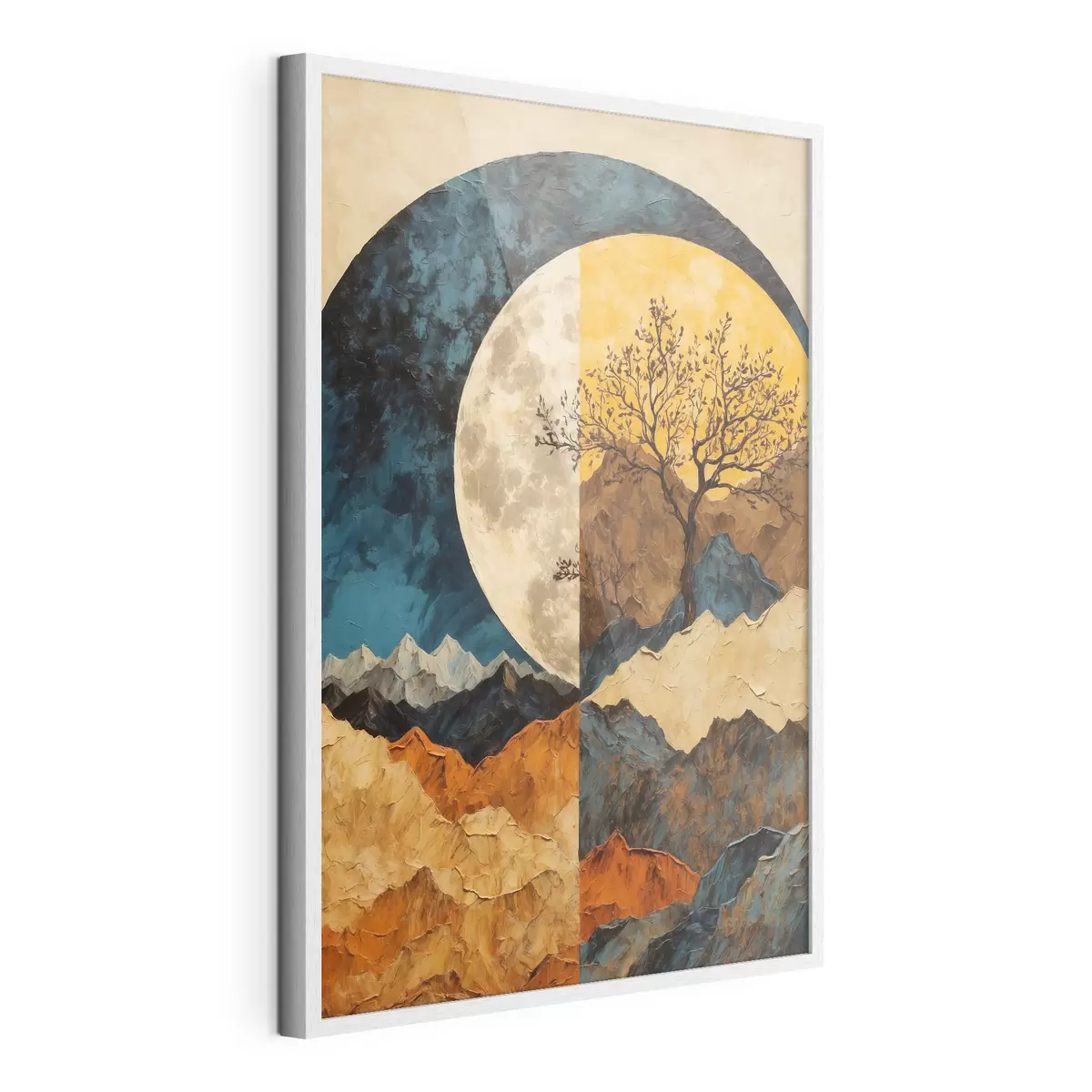Poster Luna ambrata sulle colline f42770
