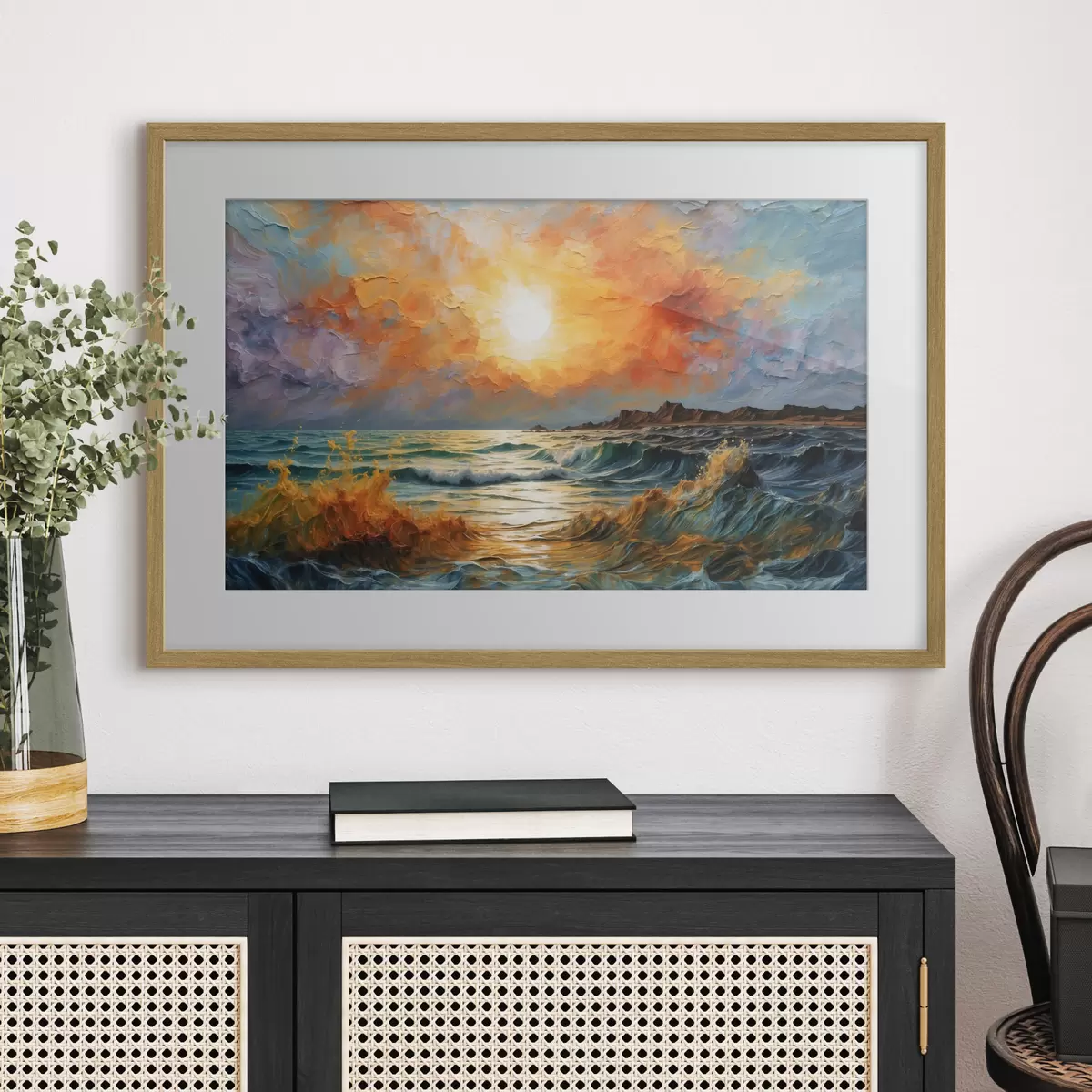 Poster Il mare accende il cielo f42920