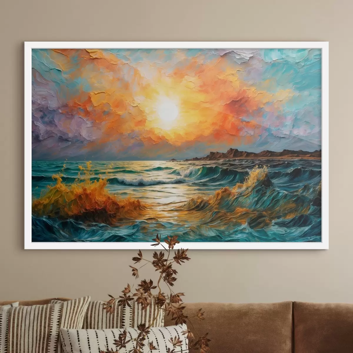 Poster ftofmy fea e divertimento nella pittura ad olio ftyle f42920