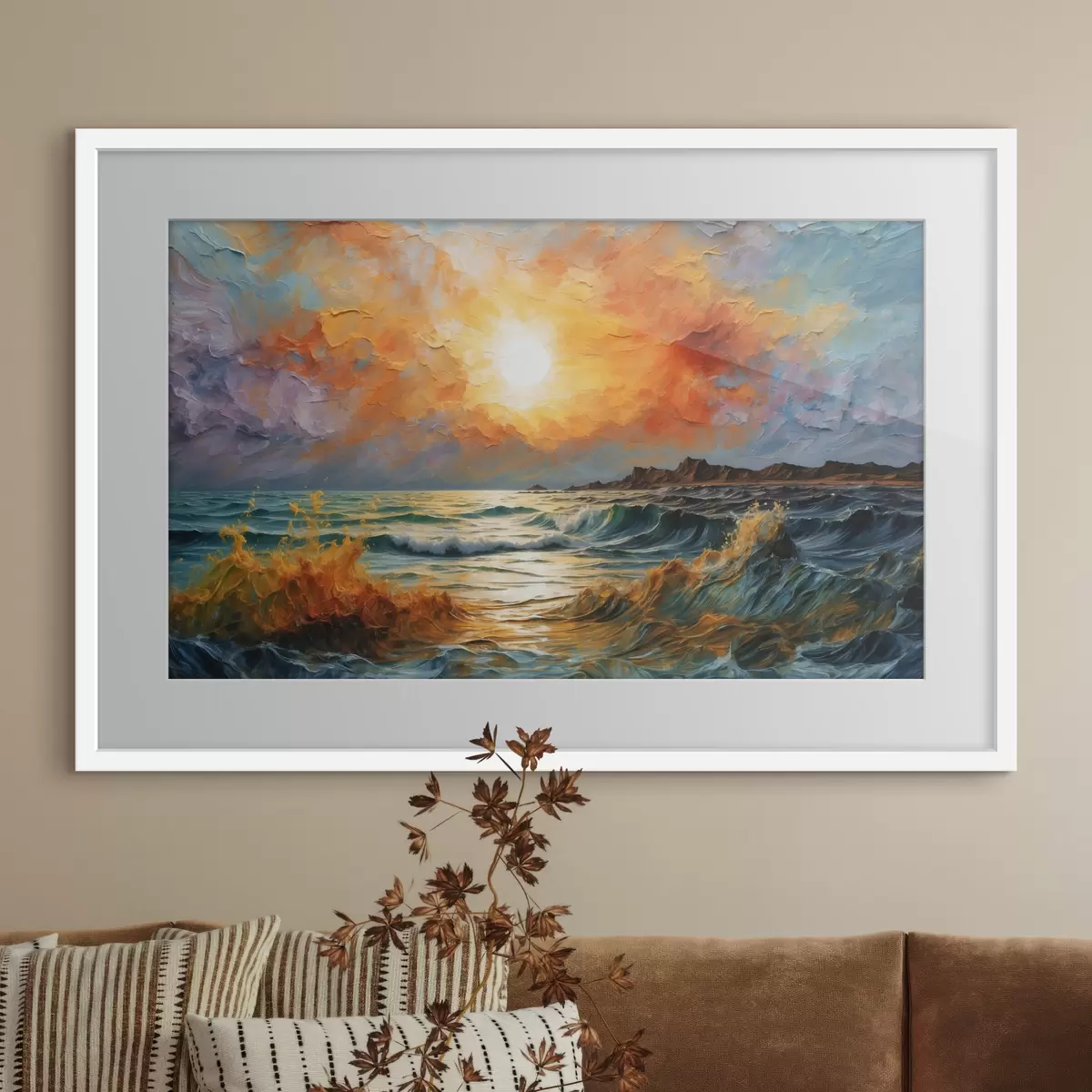Poster Il mare accende il cielo f42920