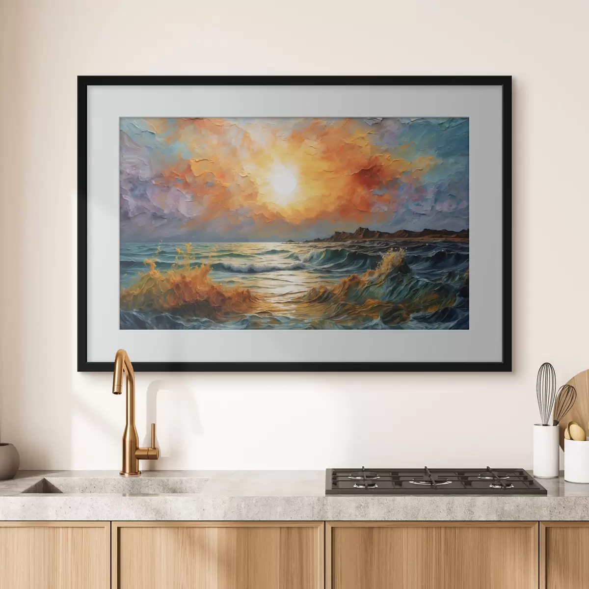 Poster Il mare accende il cielo f42920