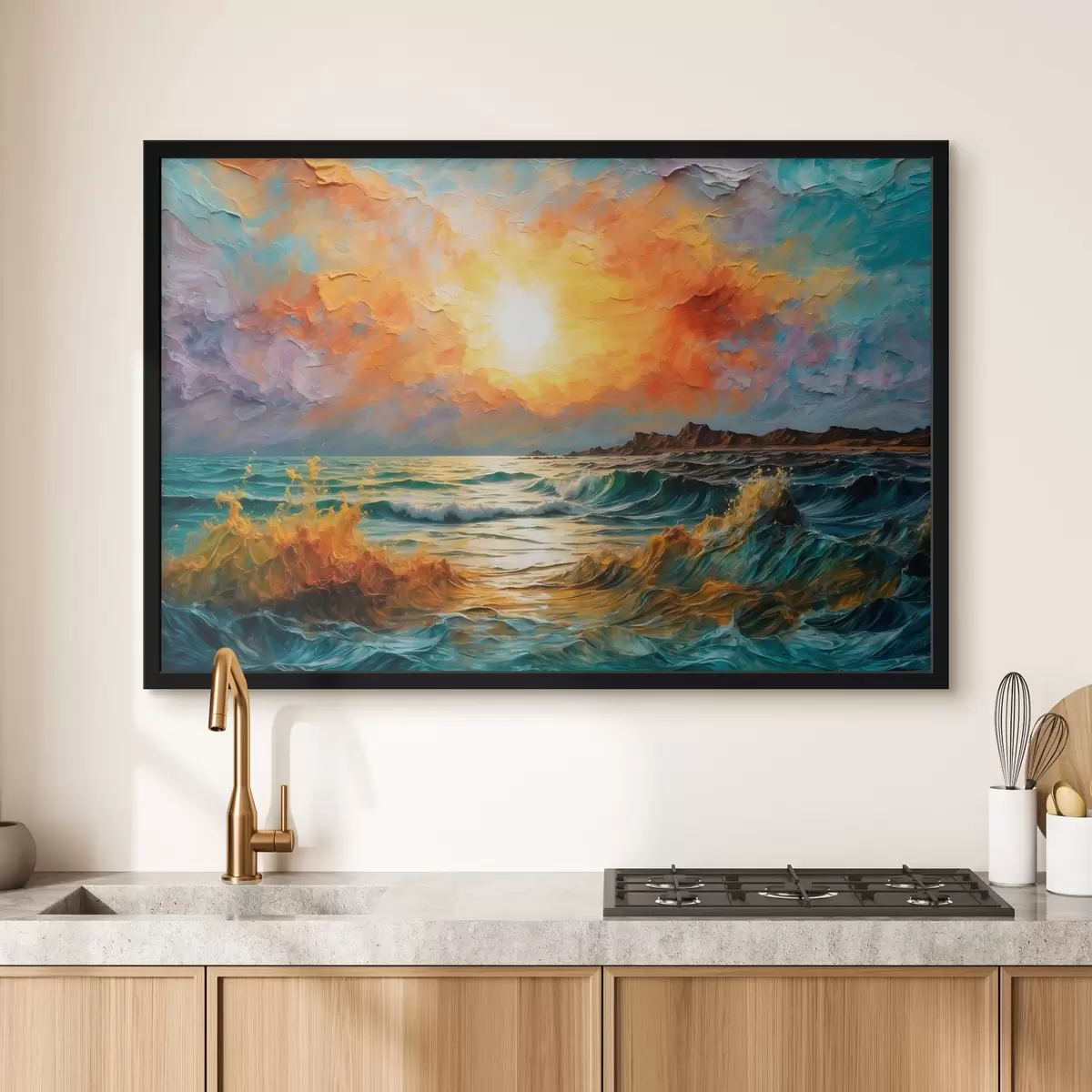 Poster ftofmy fea e divertimento nella pittura ad olio ftyle f42920