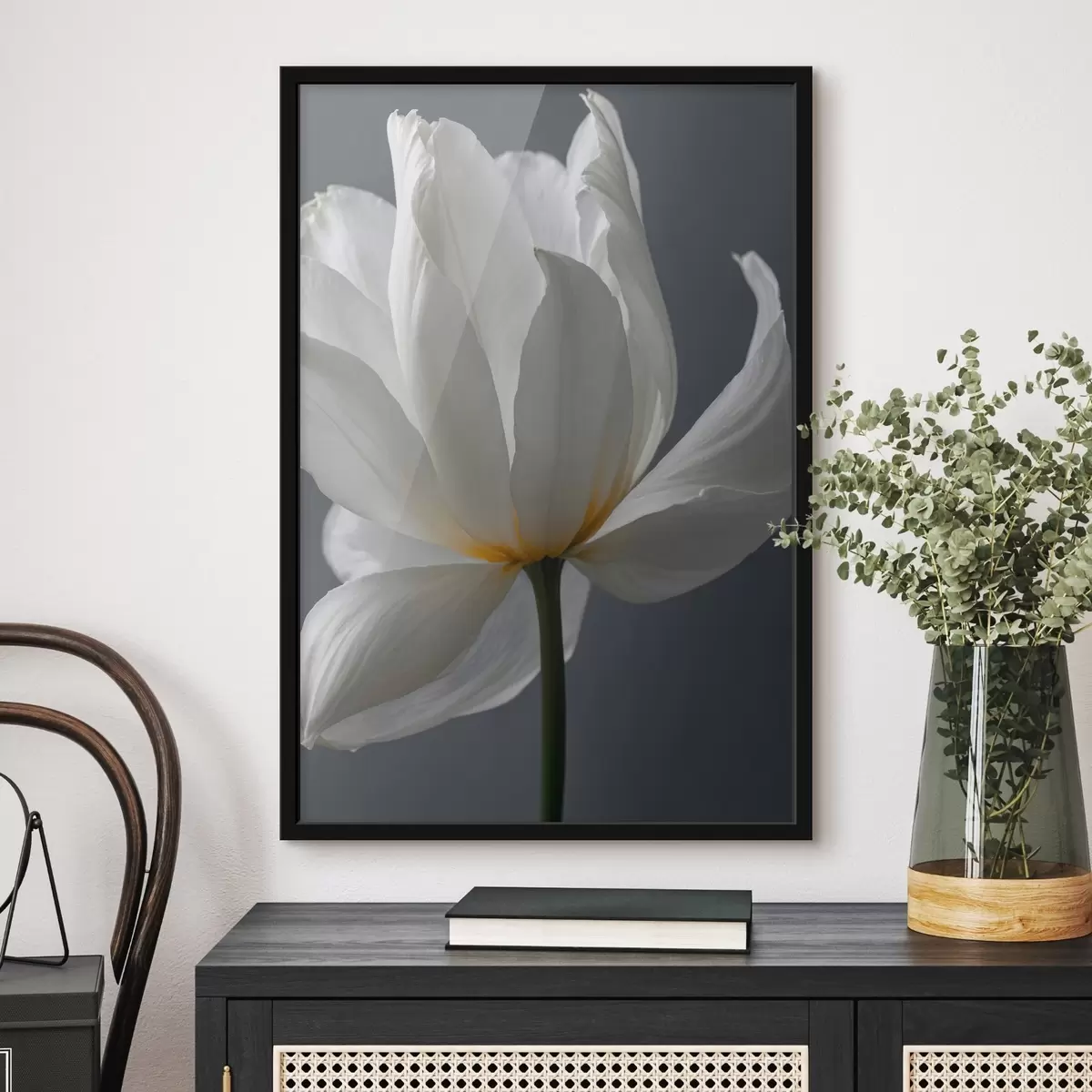 Poster Flusso bianco su fondale gfay f42779