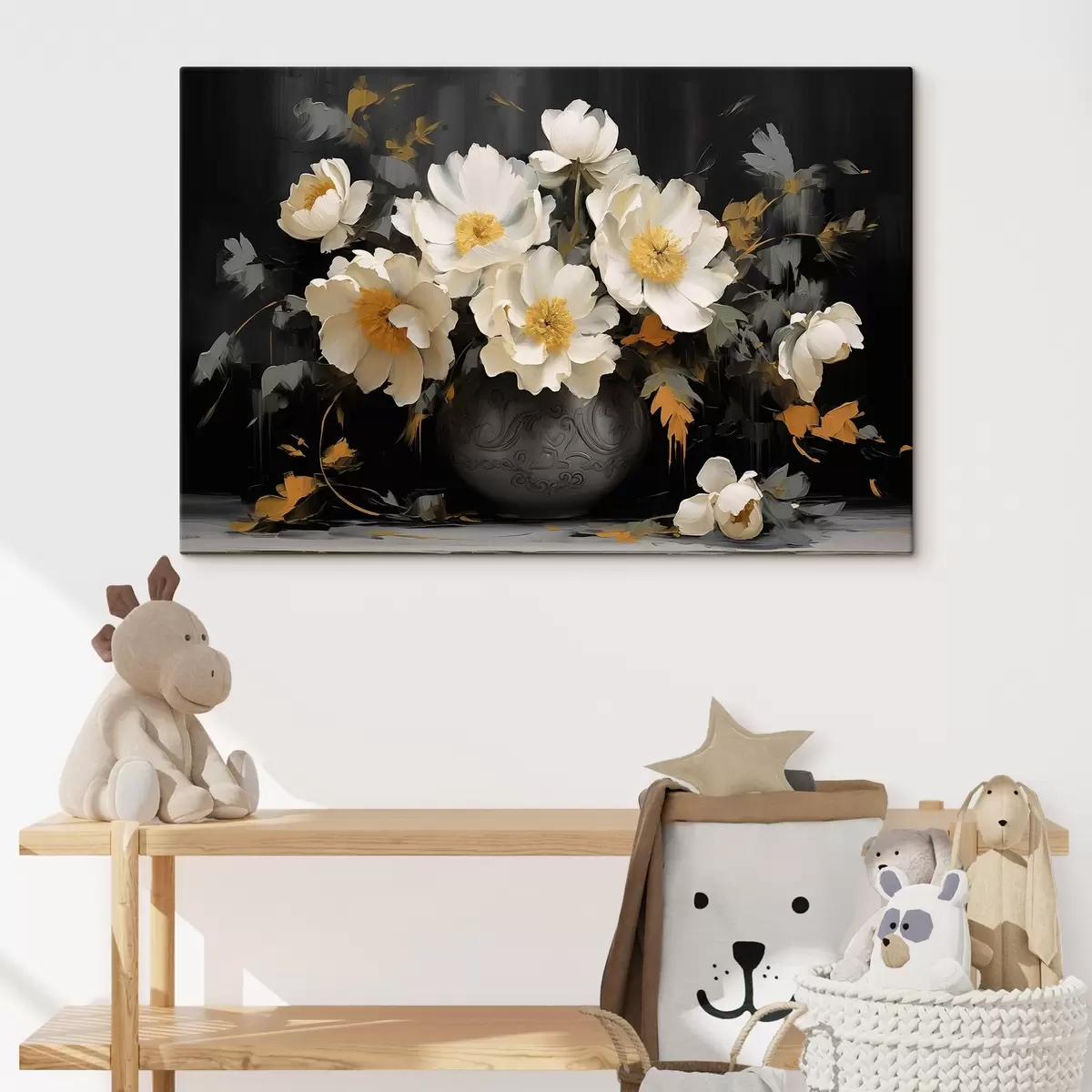 carta da parati Peonie bianche in vaso nr. s42884