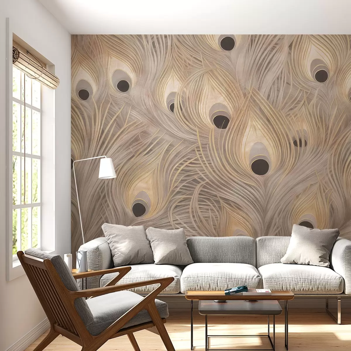 carta da parati Piume di pavone nr. w08801