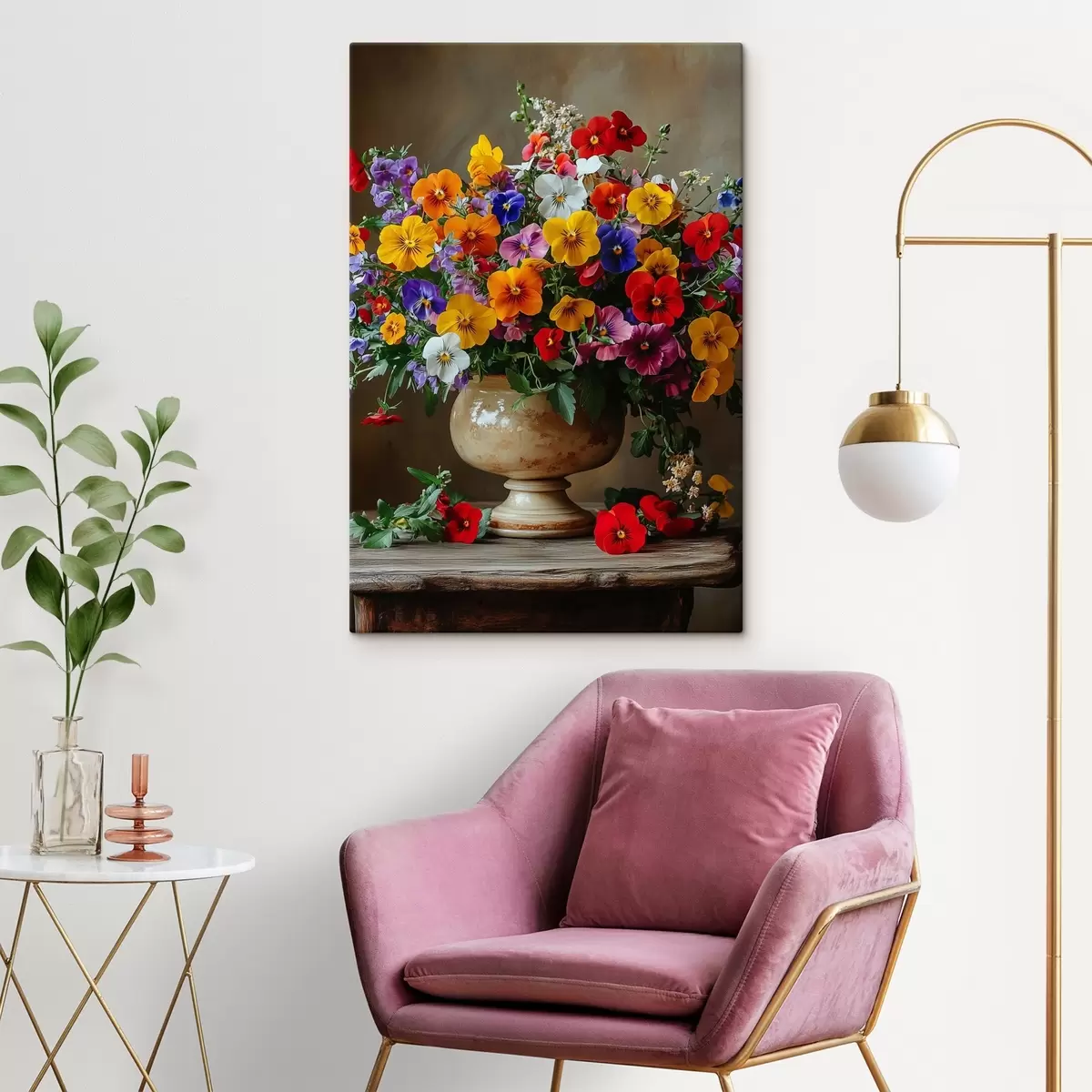 carta da parati Bouquet luminoso in vaso nr. s42976