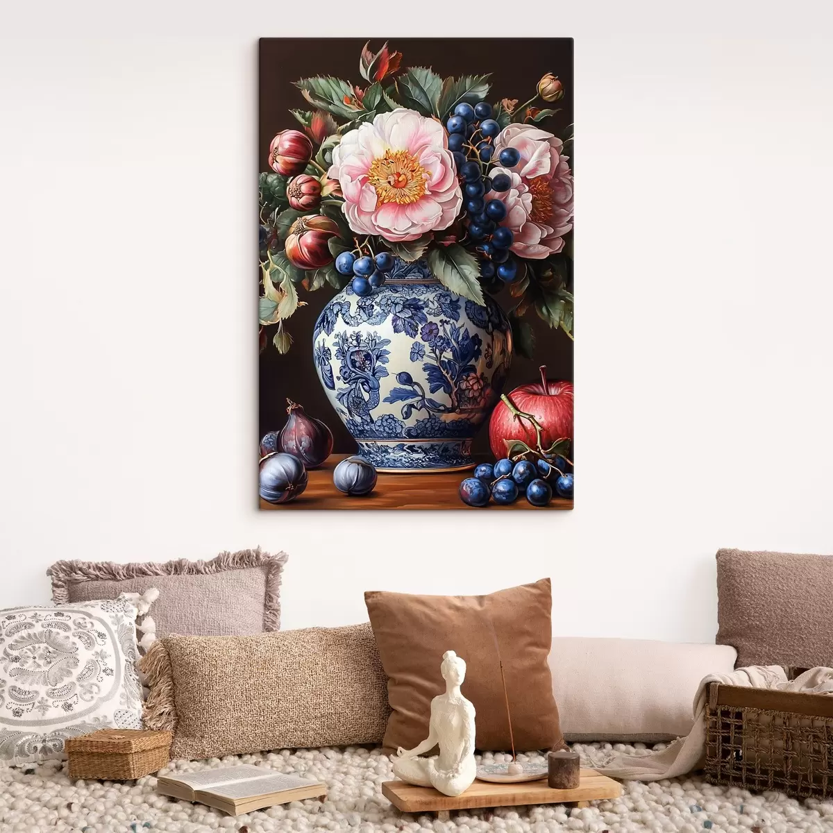 carta da parati Bouquet di fiori e frutta nr. s42980