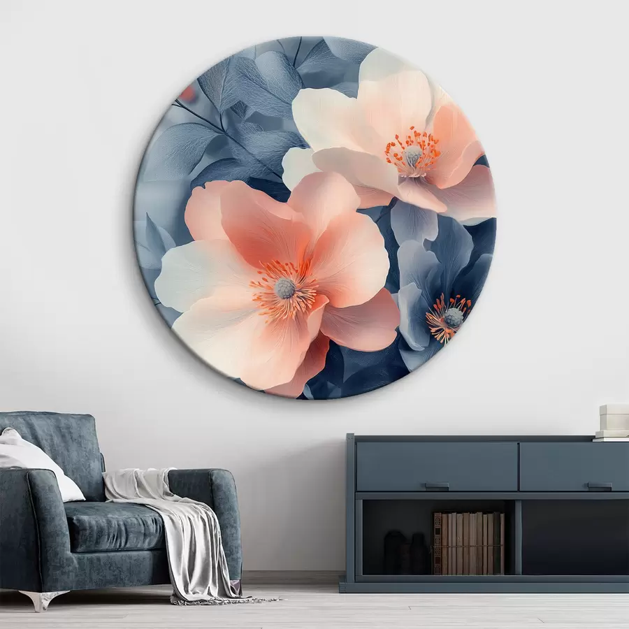 carta da parati Grandi fiori arancioni nr. r42972