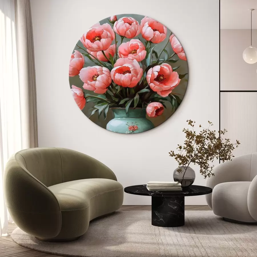 carta da parati Fiori rosa in vaso nr. r42979