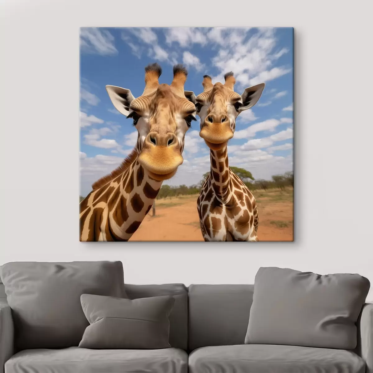 carta da parati Una coppia di giraffe nr. s43027