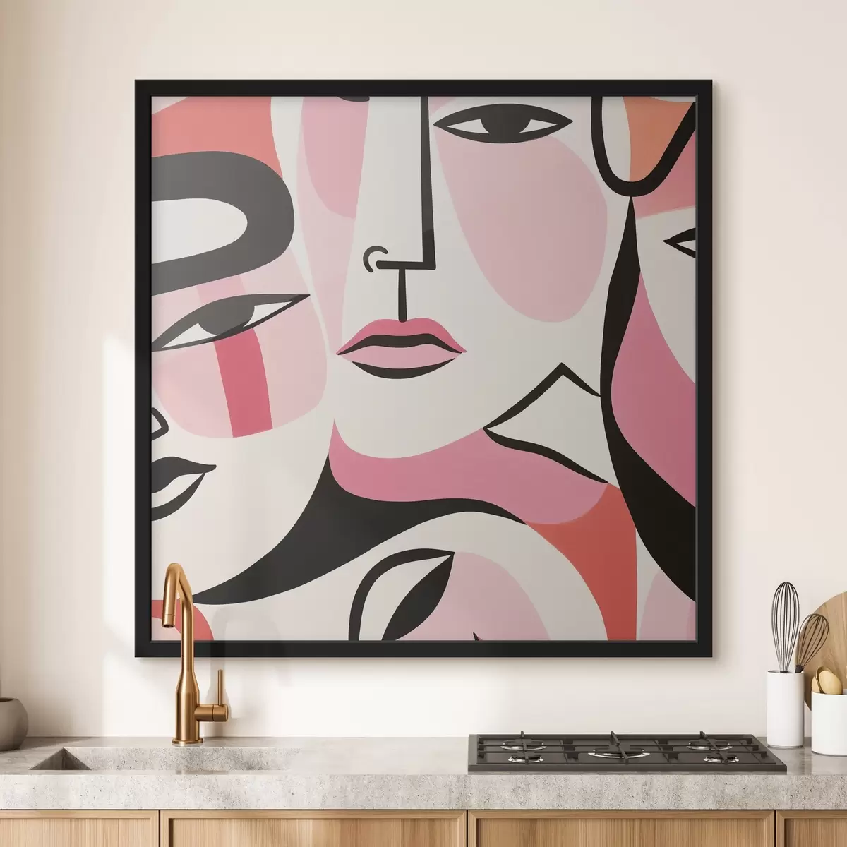 Poster Astratto, Persone, Volto f43031