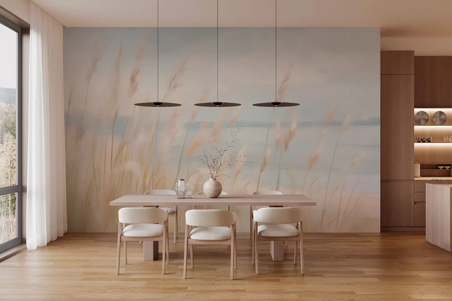 Carta da parati nature Piante della pampa 