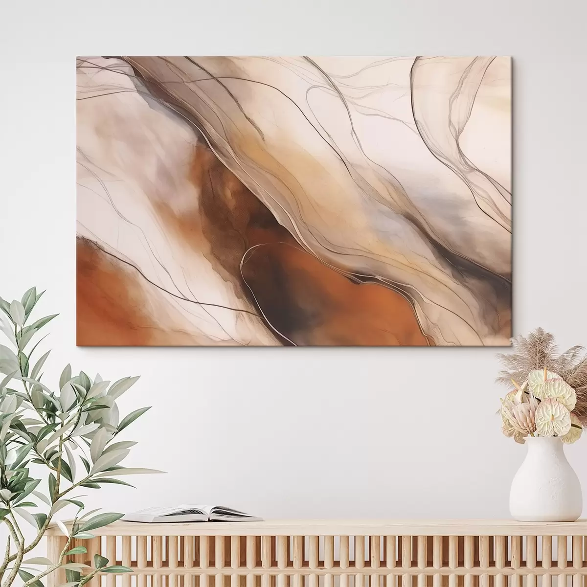 carta da parati Pittura astratta dai toni caldi nr. s43017