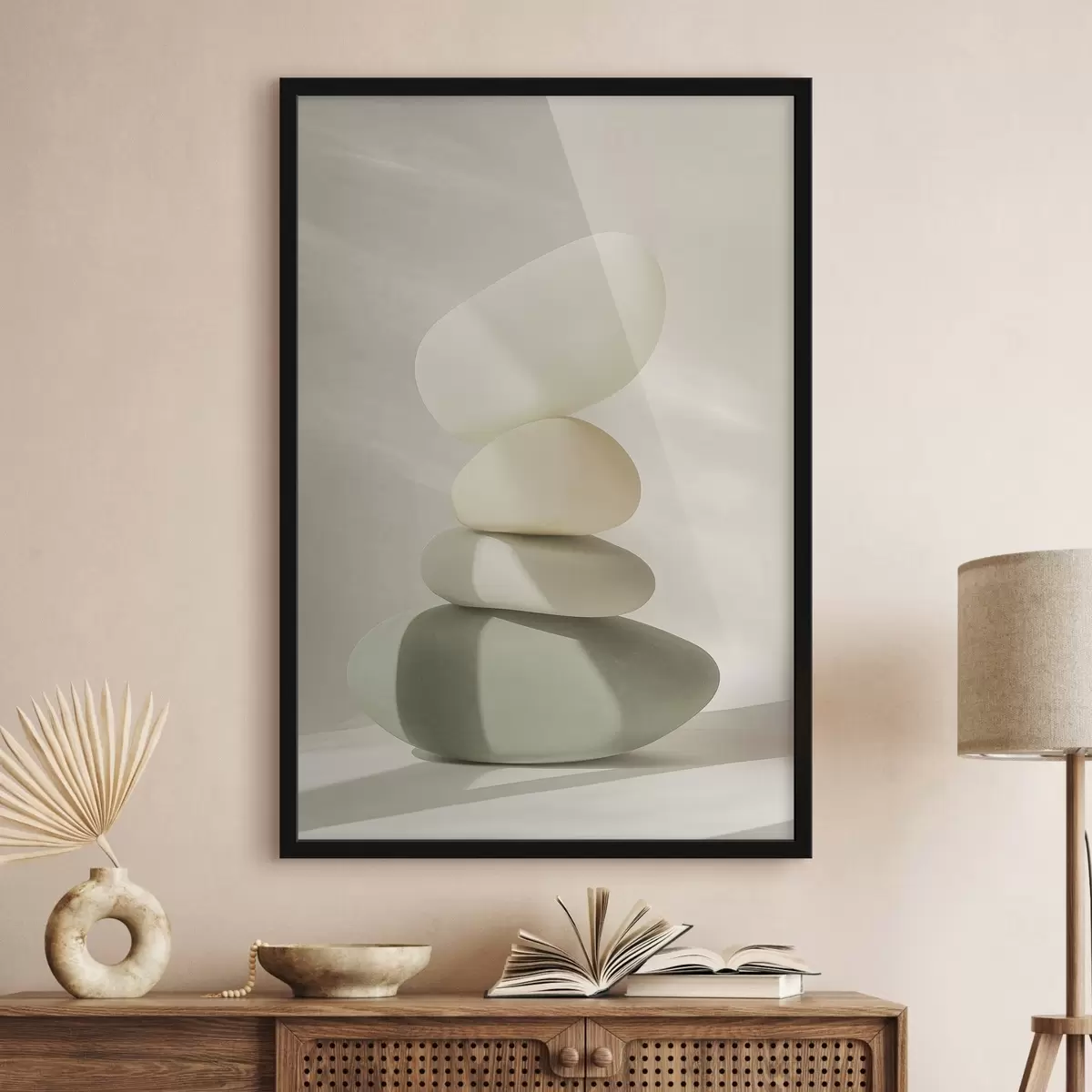 Poster Pietre realistiche, colori pastello, illuminazione naturale f43049