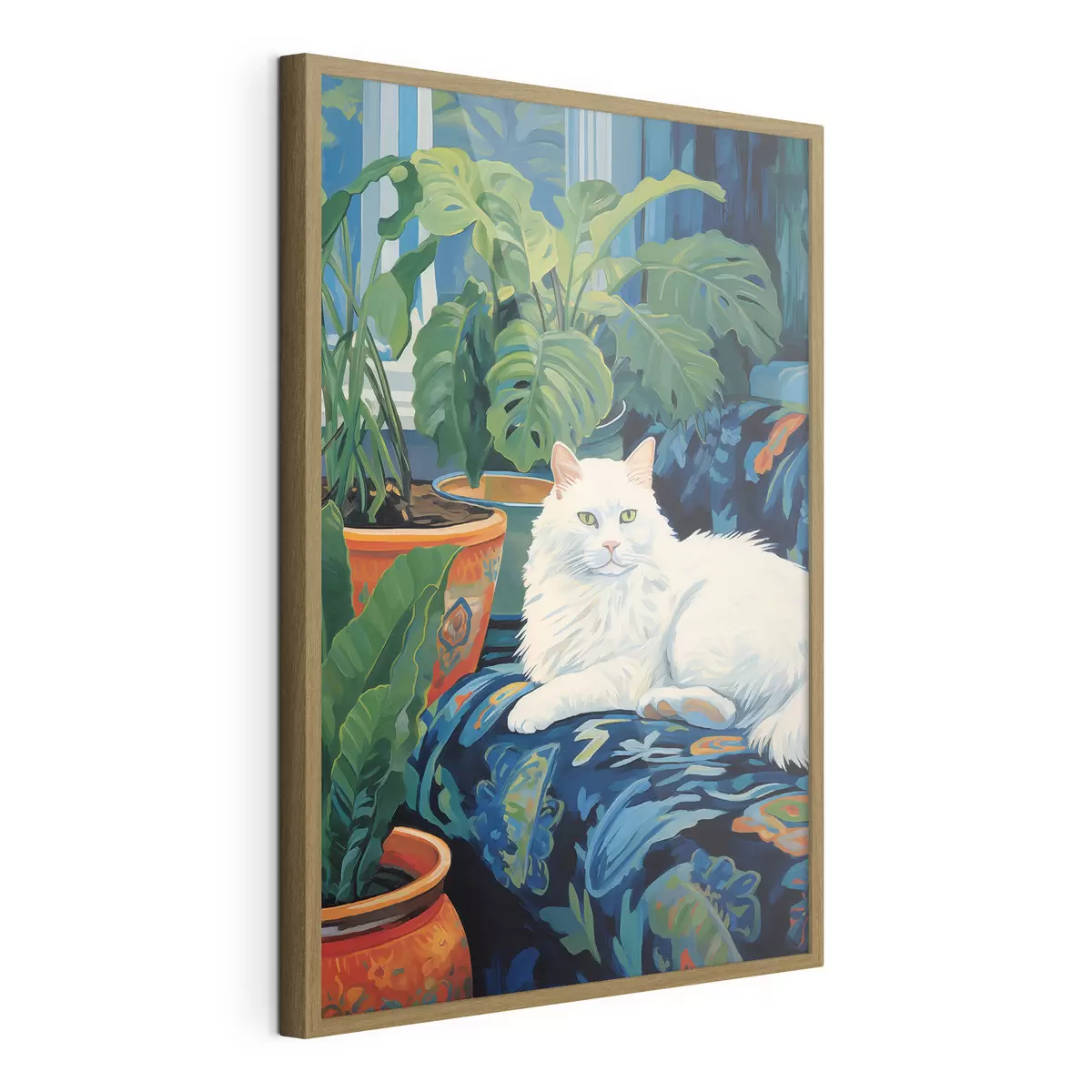 Poster Gatto nel regno verde f43131