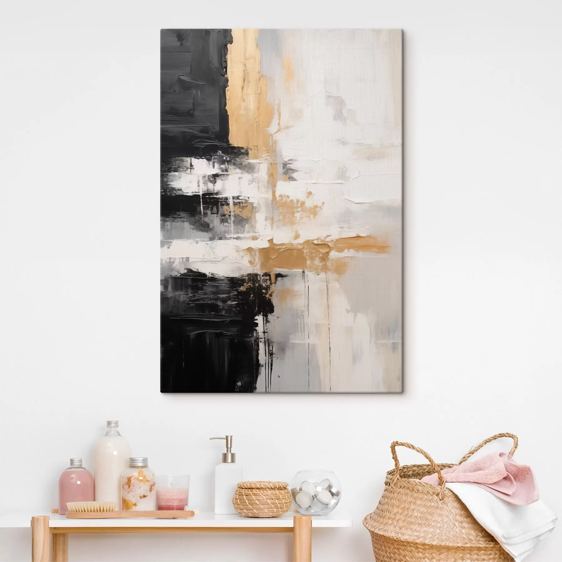 carta da parati Composizione astratta in bianco e nero nr. s43138