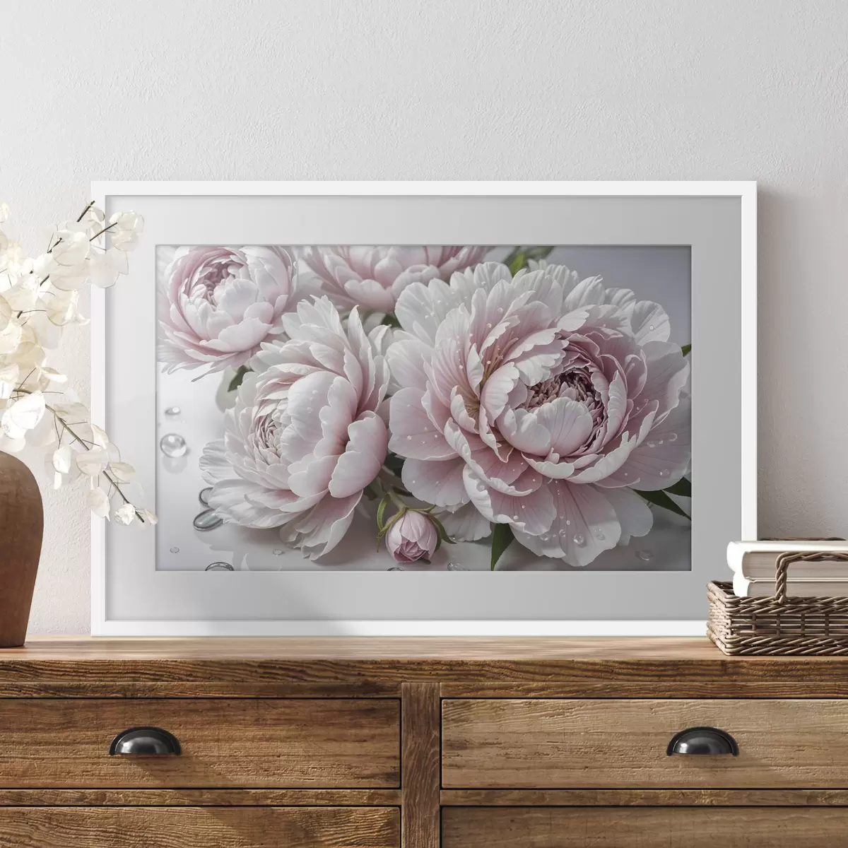 Poster Peonie dopo la pioggia f43158