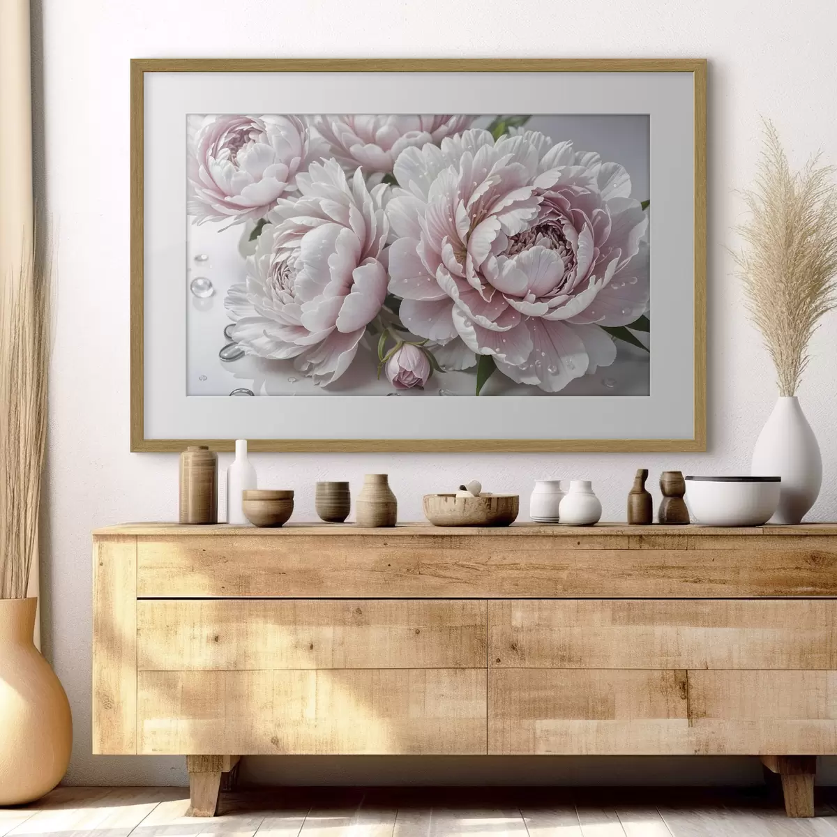 Poster Peonie dopo la pioggia f43158