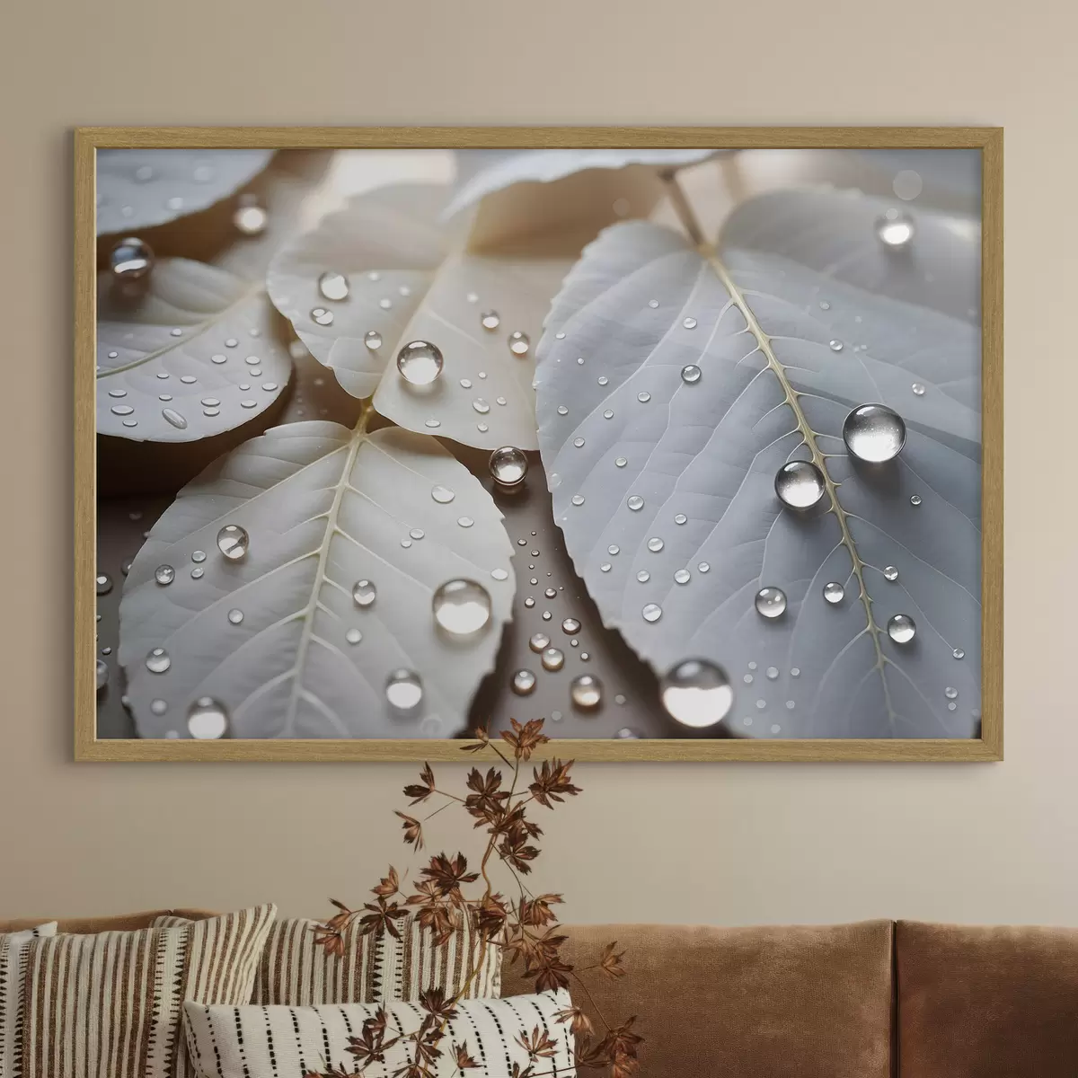 Poster Rugiada sul bianco f43159
