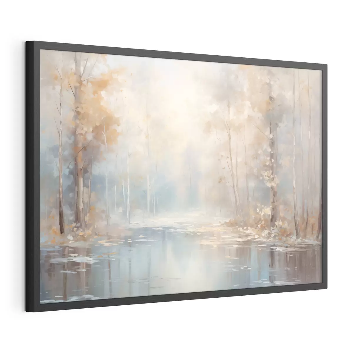 Poster Foschia sul fiume in autunno f43167