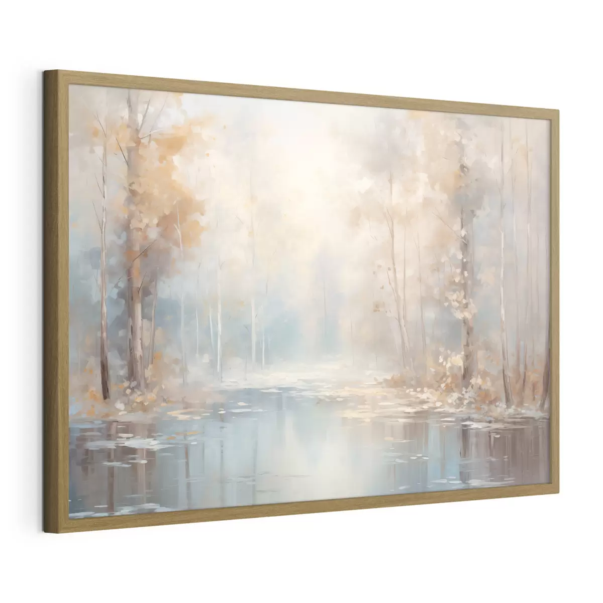 Poster Foschia sul fiume in autunno f43167