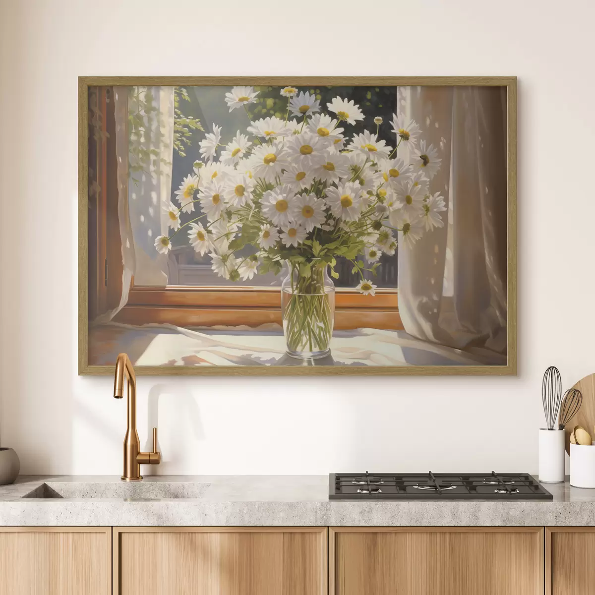 Poster Margherite alla finestra f43171