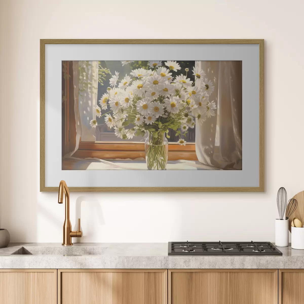 Poster Margherite alla finestra f43171