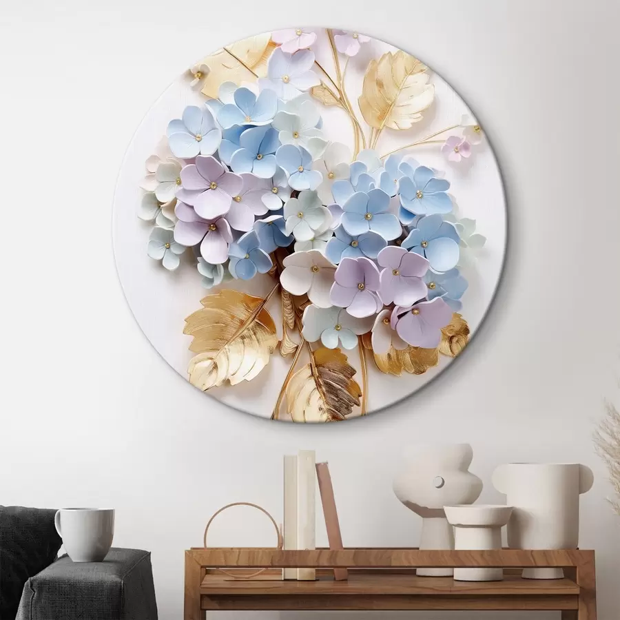 carta da parati Teneri rami di ortensia nr. r43122