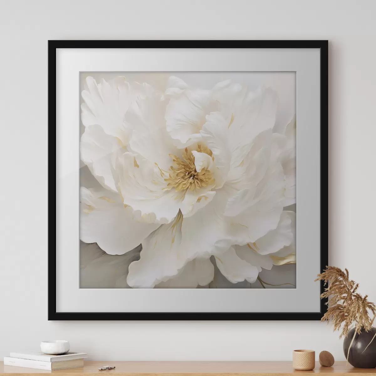 Poster Grande fiore bianco f43126