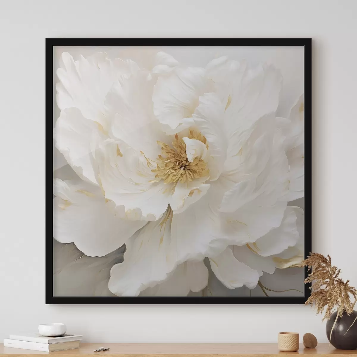 Poster Grande fiore bianco f43126