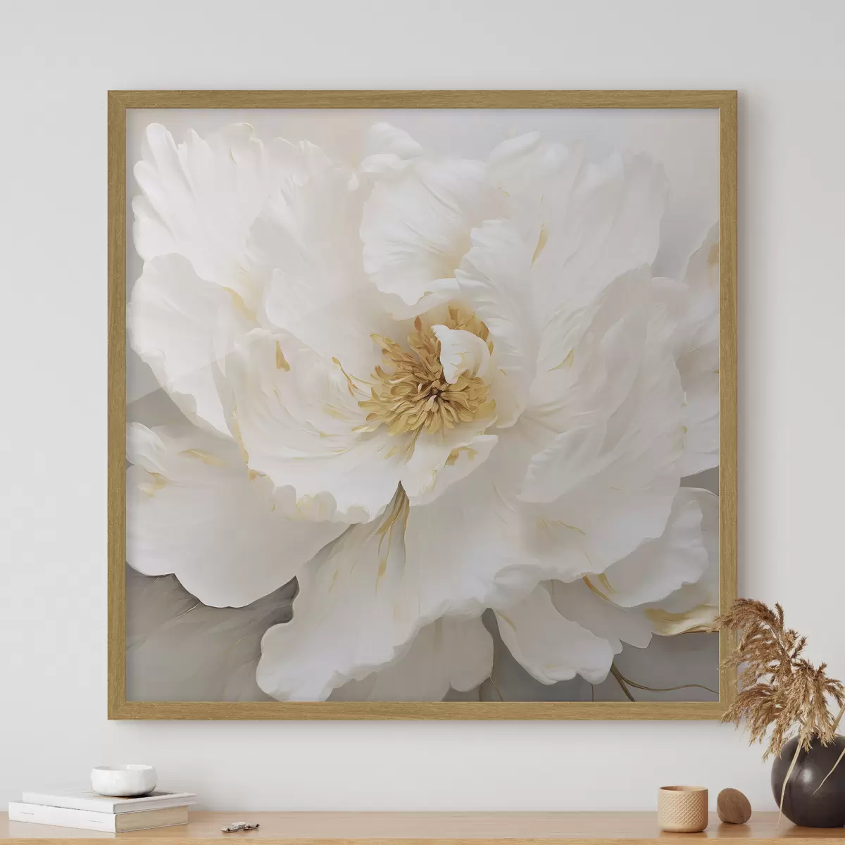 Poster Grande fiore bianco f43126