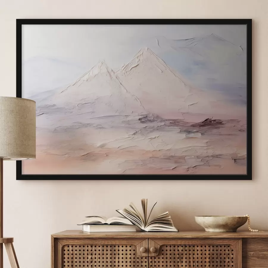 carta da parati Pittura minimalista ad imitazione delle montagne nr. f43200