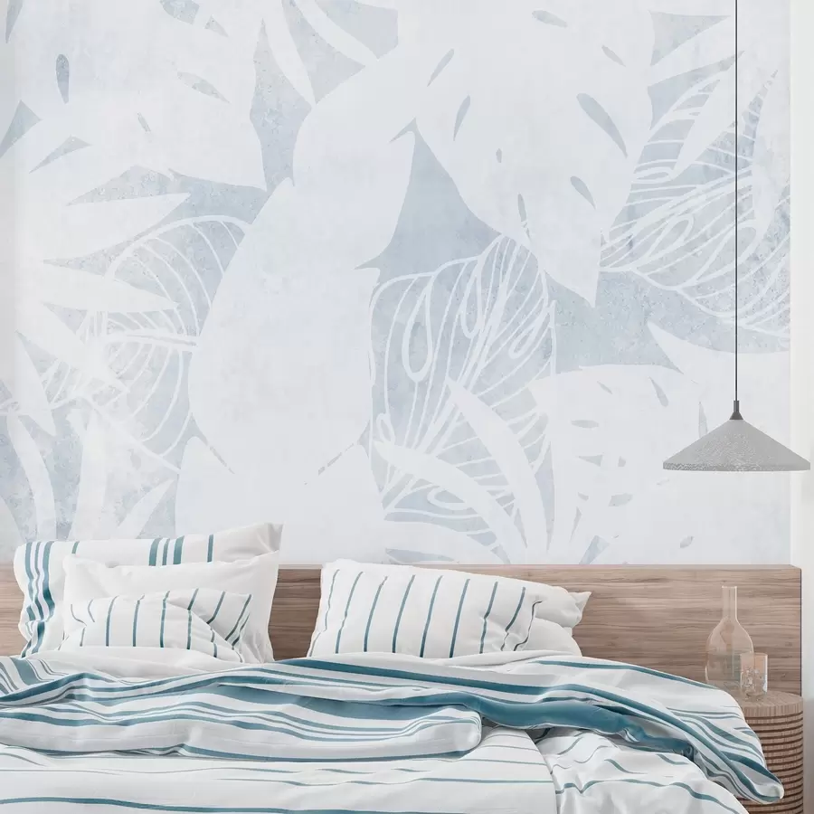 Carta da parati nature Motivo floreale astratto 