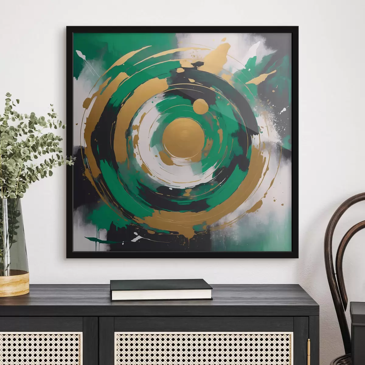 Poster Astrazione con cerchio f42992