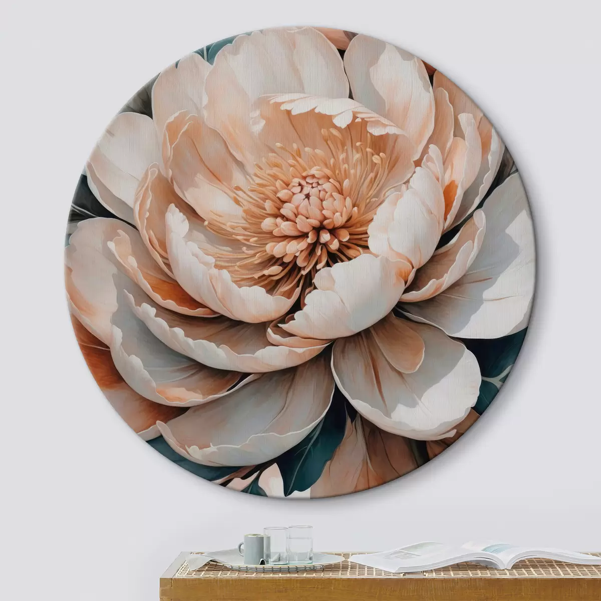 Quadri rotondi Peonie r42996