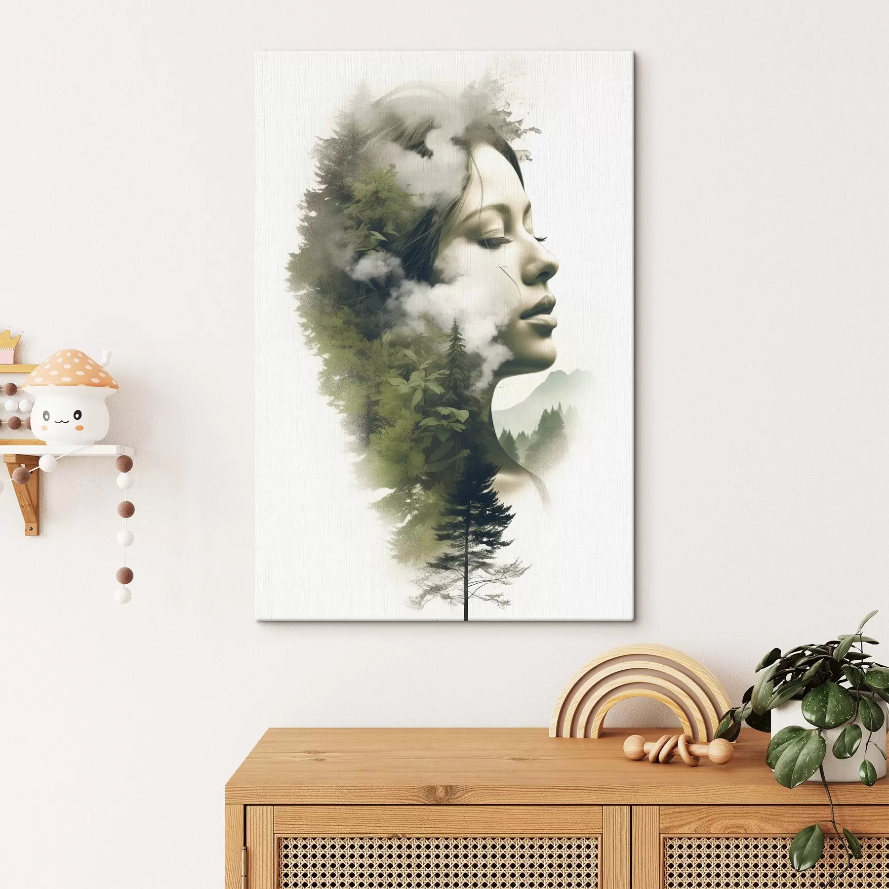 carta da parati Persone, ragazza, natura, vista astratta nr. s43206