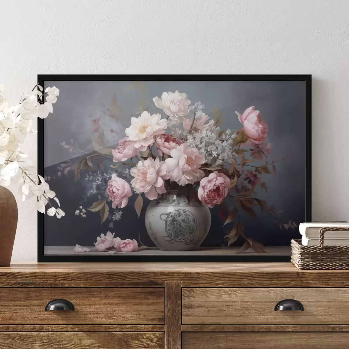 Poster Vaso vintage con fiori f43038