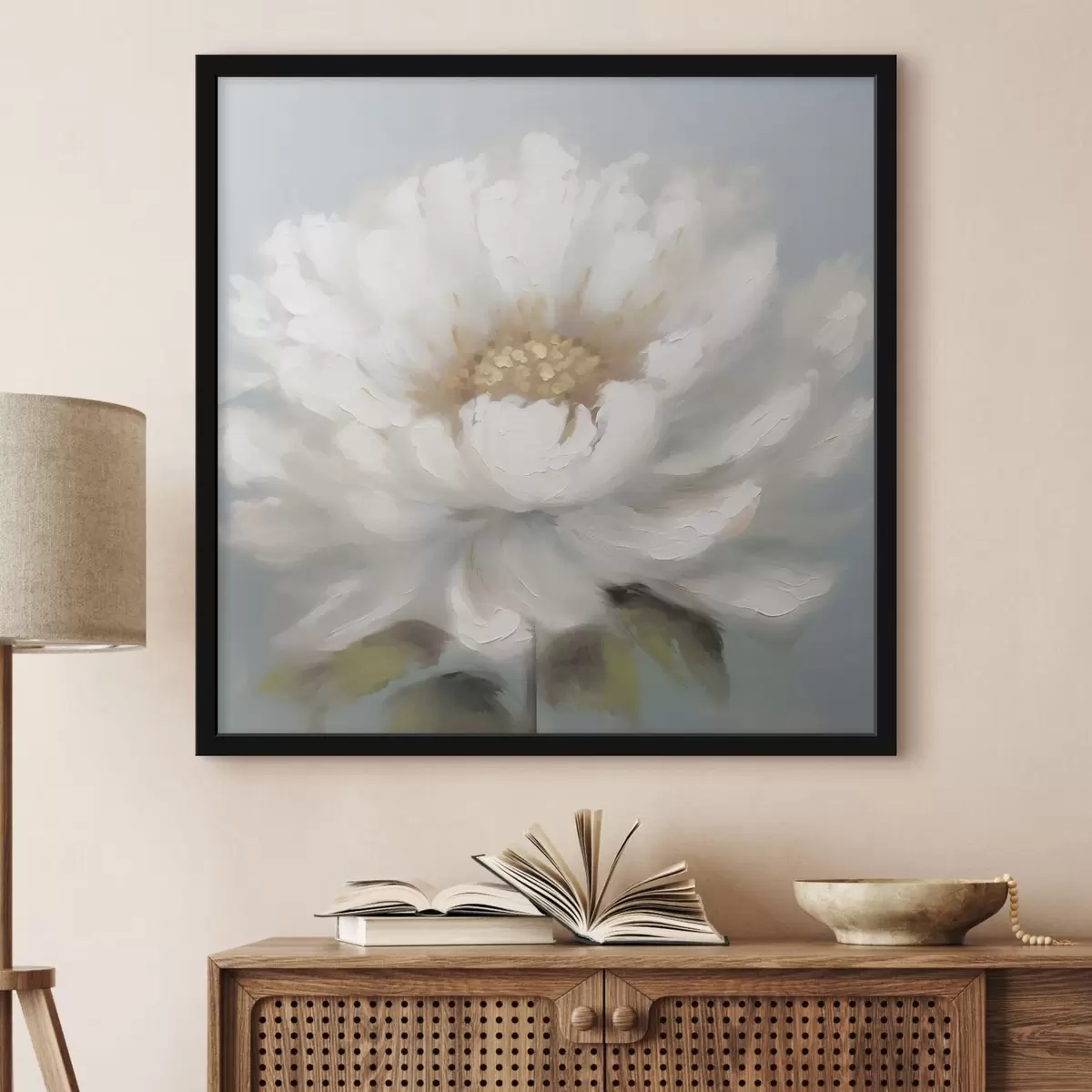 Poster fiore bianco f43070