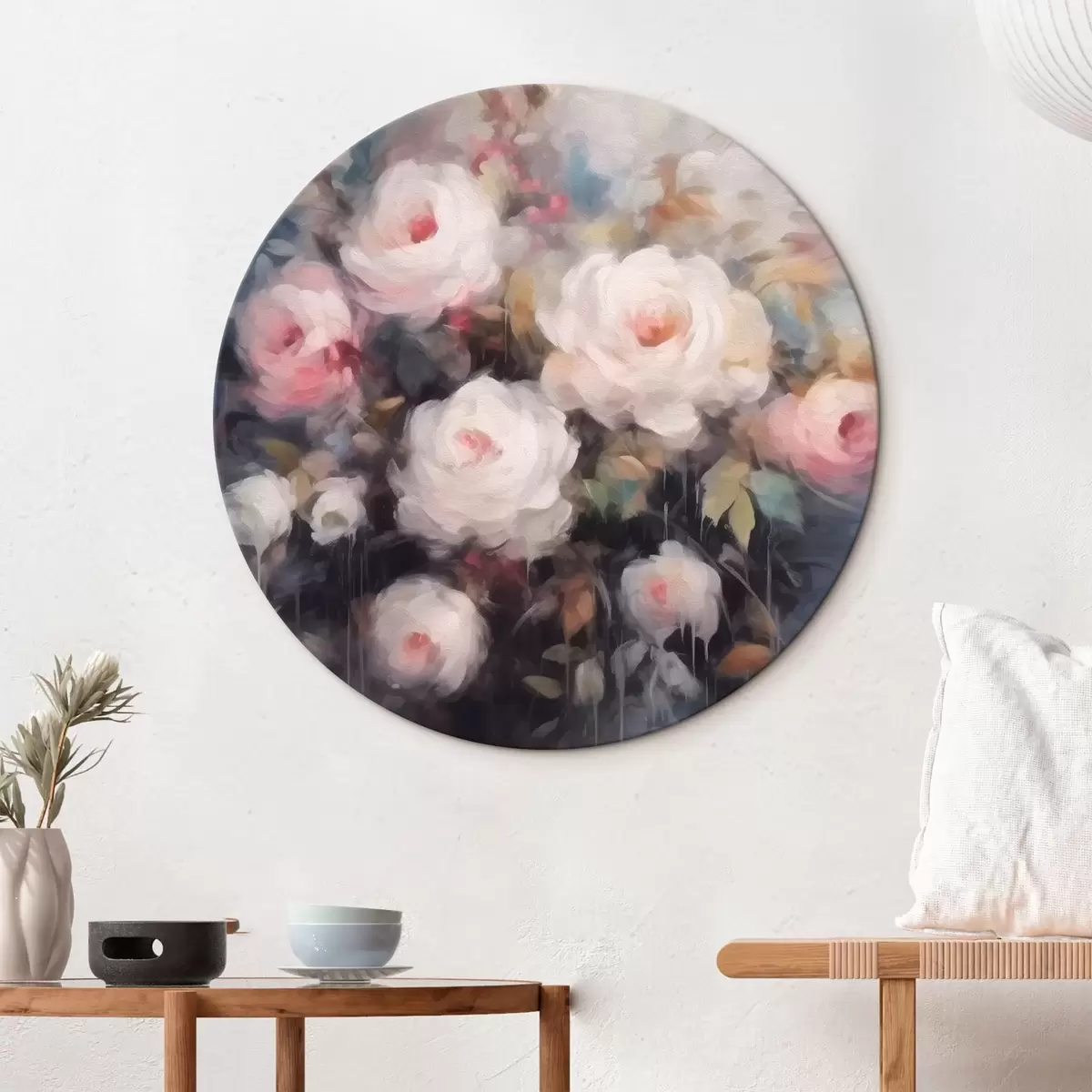 Quadri rotondi Fiori d'epoca r43072