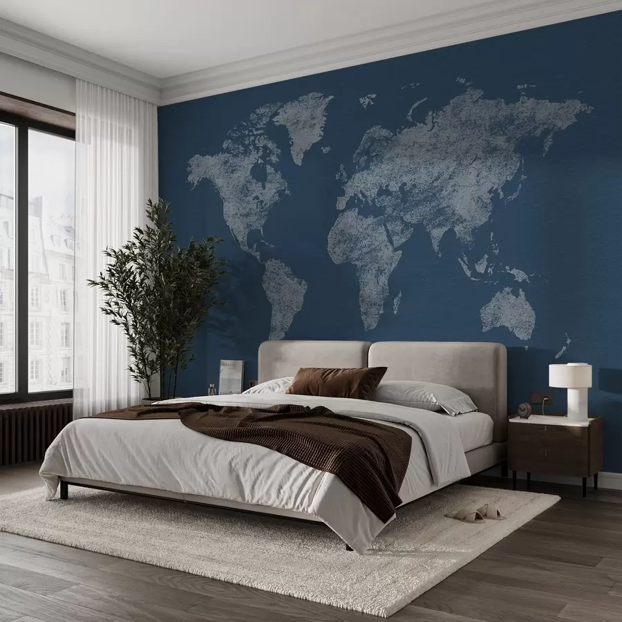 carta da parati Mappa del mondo con texture nr. w03312v1