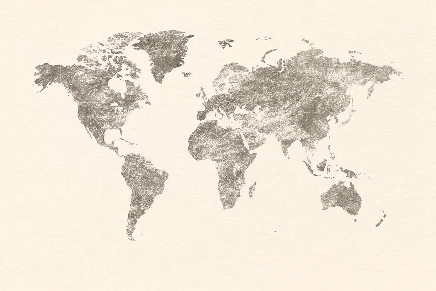 carta da parati Mappa del mondo con texture nr. w03312v2